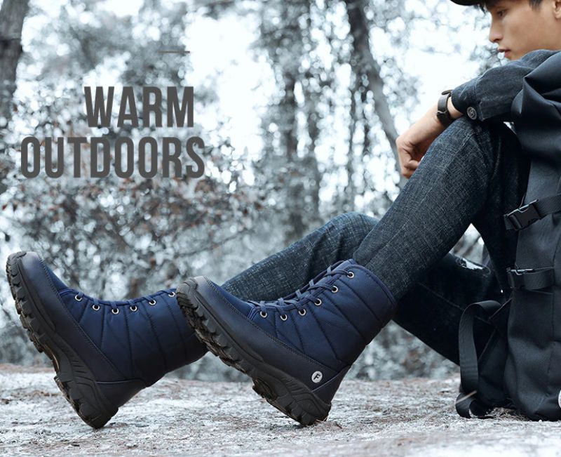Goros Heren Winterlaarzen - Grijs