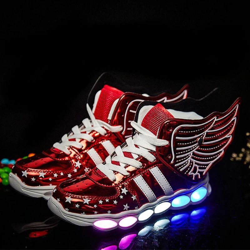 Gosling Unisex Kinder Verlichte Sneakers - Rood