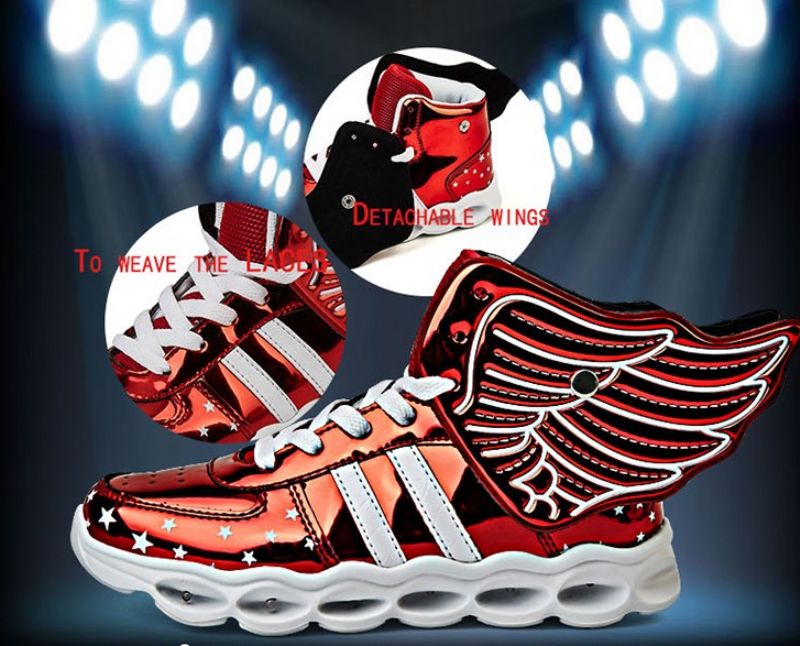 Gosling Unisex Kinder Verlichte Sneakers - Rood