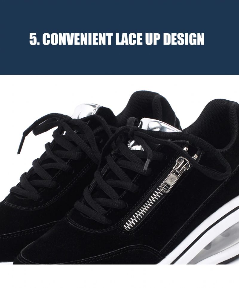 Gowalk Max Sneakers Voor Dames Met Platform Schoenen Met - Zwart