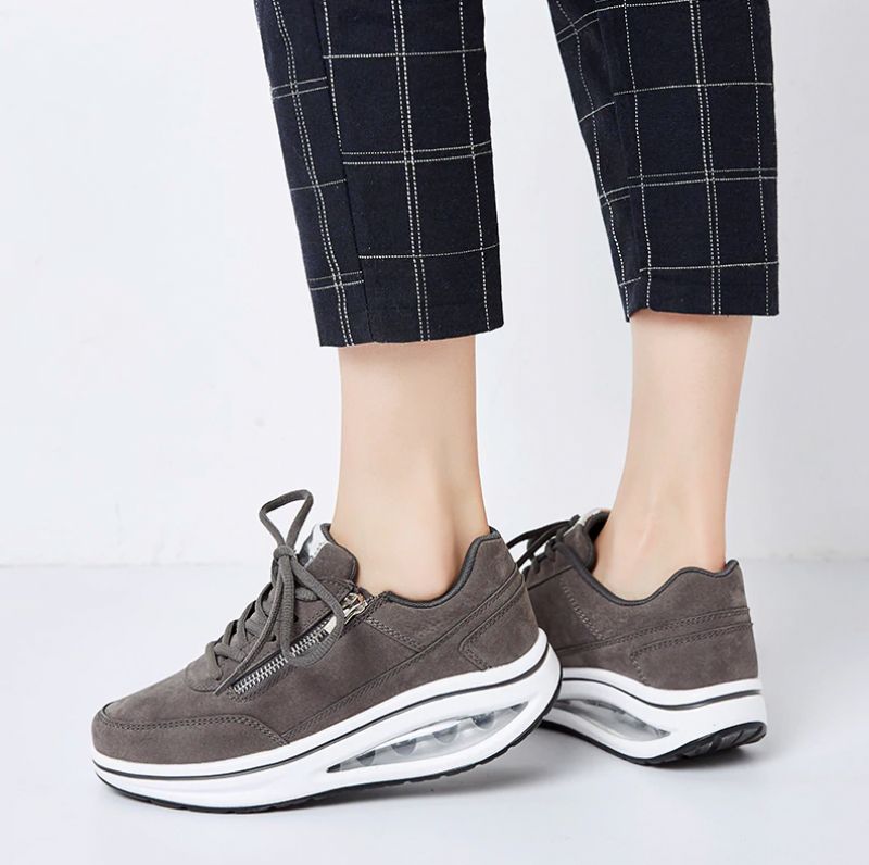 Gowalk Max Sneakers Voor Dames Met Platform Schoenen Met - Zwart
