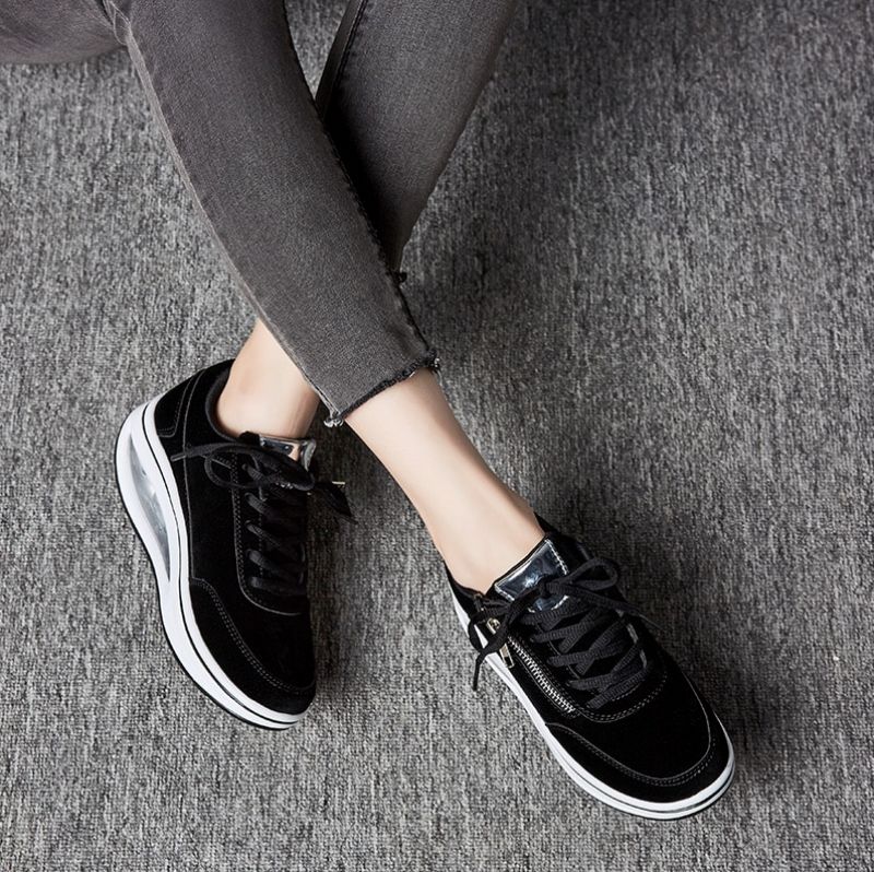 Gowalk Max Sneakers Voor Dames Met Platform Schoenen Met - Zwart