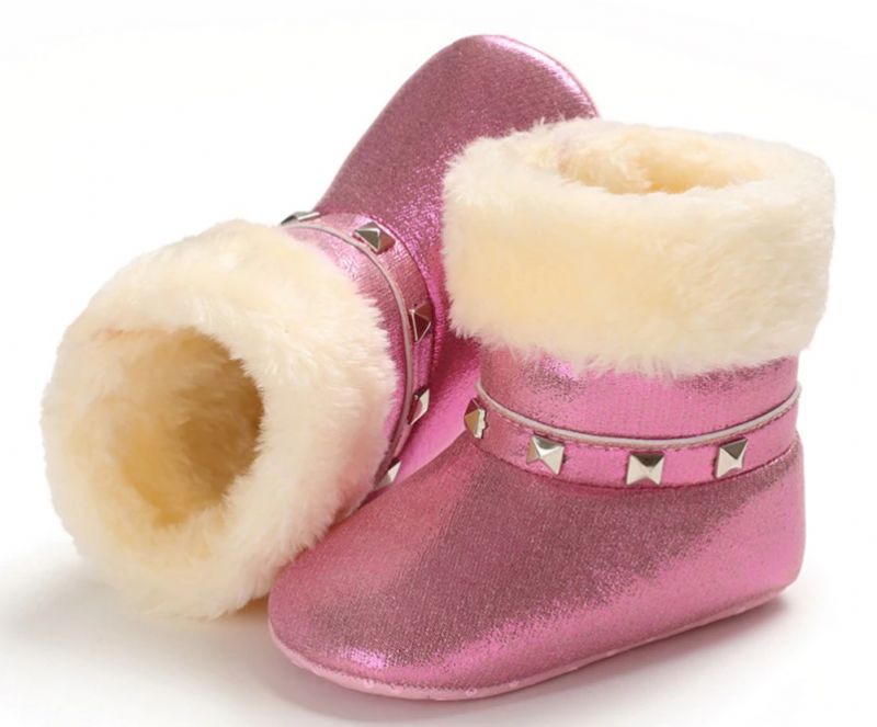 Gracia Baby Meisjes Winterlaarzen - Roze Bont