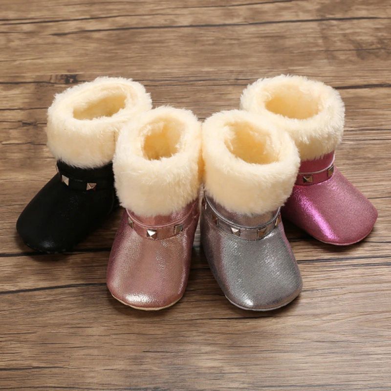 Gracia Baby Meisjes Winterlaarzen - Roze Bont