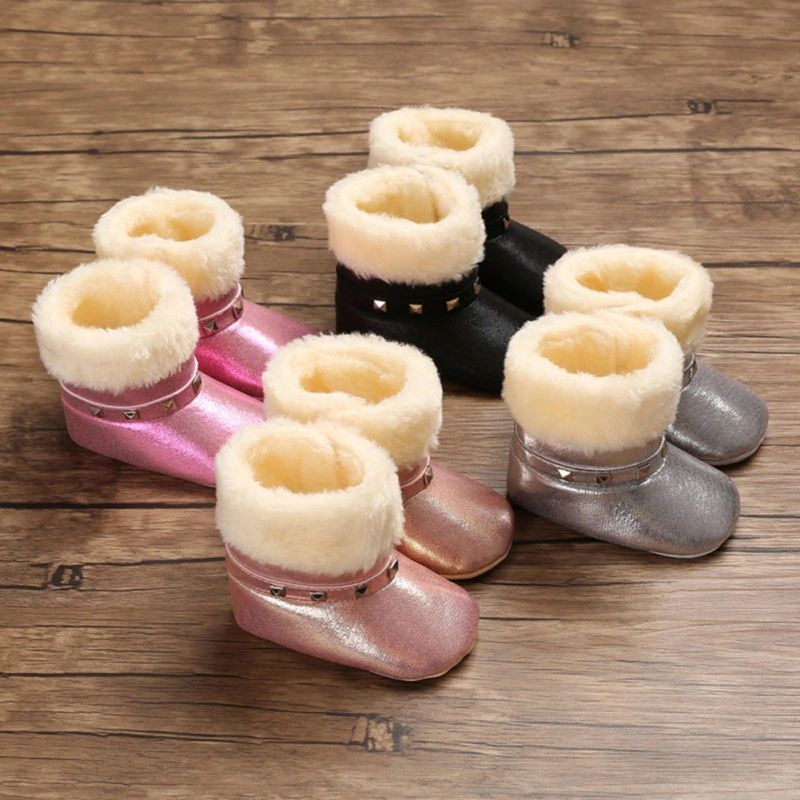 Gracia Baby Meisjes Winterlaarzen - Roze Bont