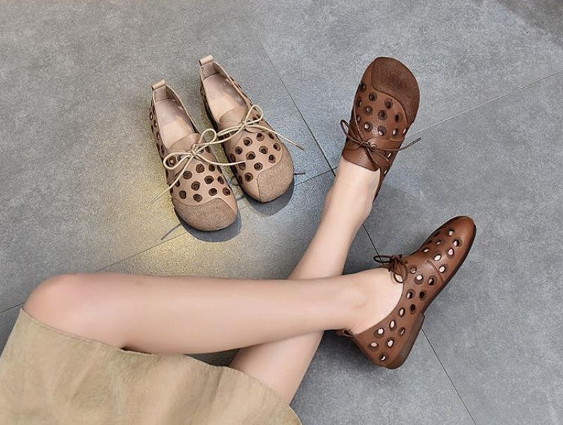 Gracia Dames Loafer Schoenen - Bruin