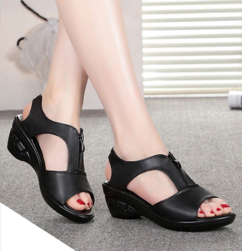 Gracia Dames Wedges Sandalen - Beige