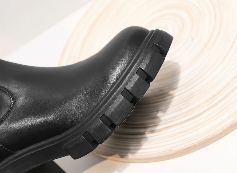 Graciela Dames Overknee Laarzen - Zwart Leer