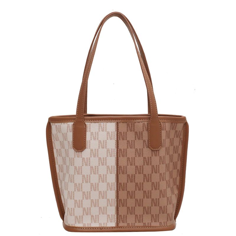 Graciola Dames Trend Designerlleather Tote Handtas - Khaki