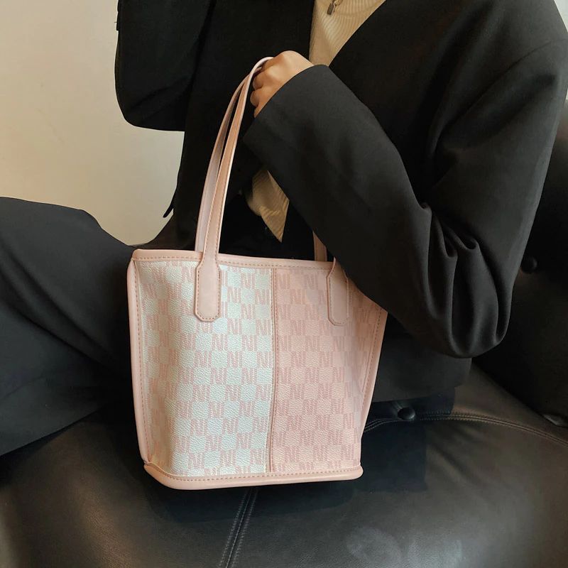 Graciola Dames Trend Designerlleather Tote Handtas - Khaki