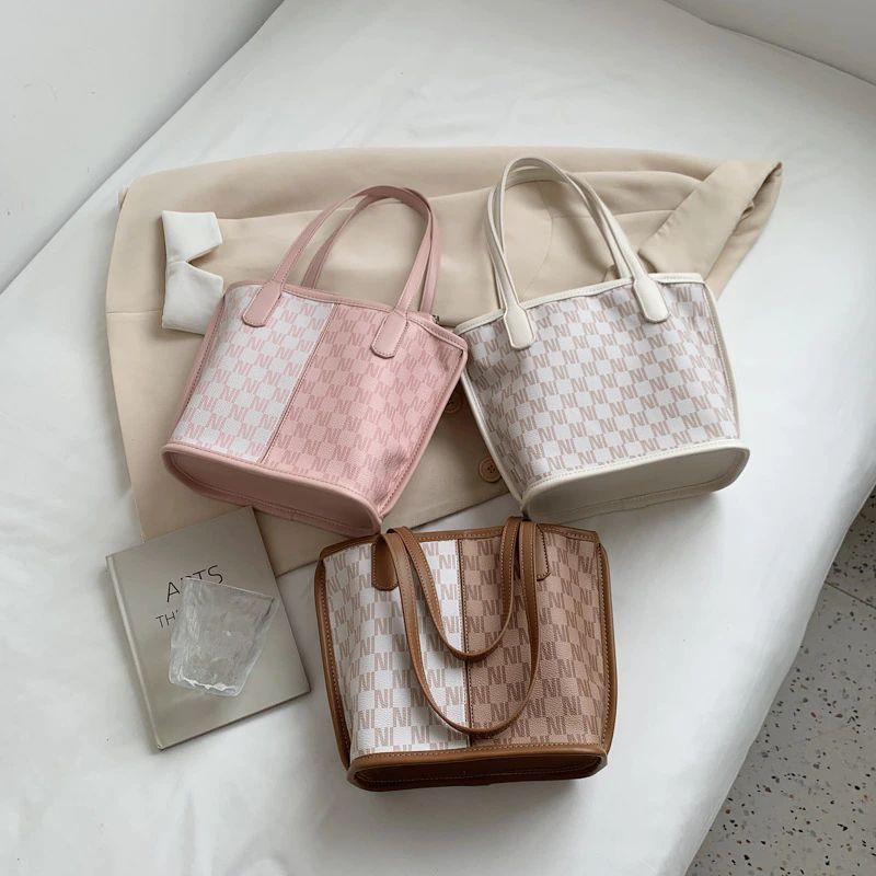 Graciola Dames Trend Designerlleather Tote Handtas - Khaki