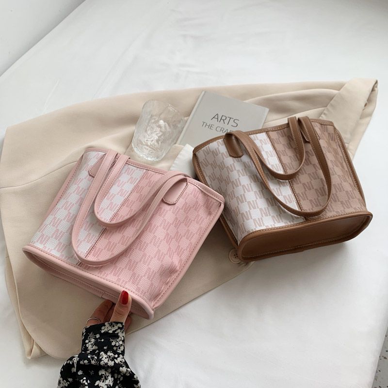 Graciola Dames Trend Designerlleather Tote Handtas - Khaki