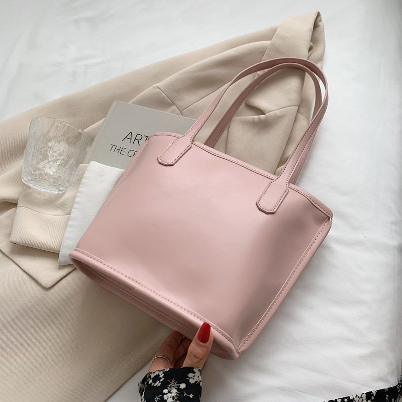 Graciola Dames Trend Designerlleather Tote Handtas - Khaki
