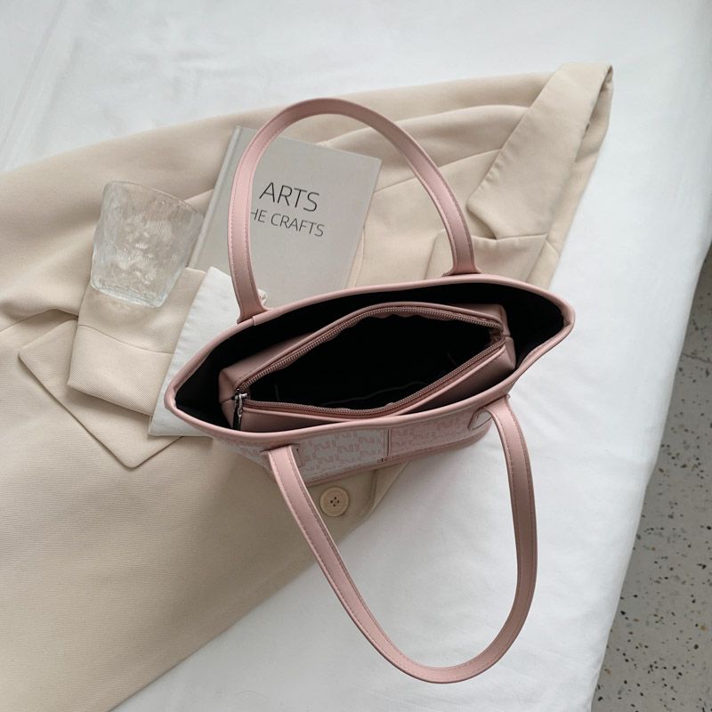 Graciola Dames Trend Designerlleather Tote Handtas - Khaki