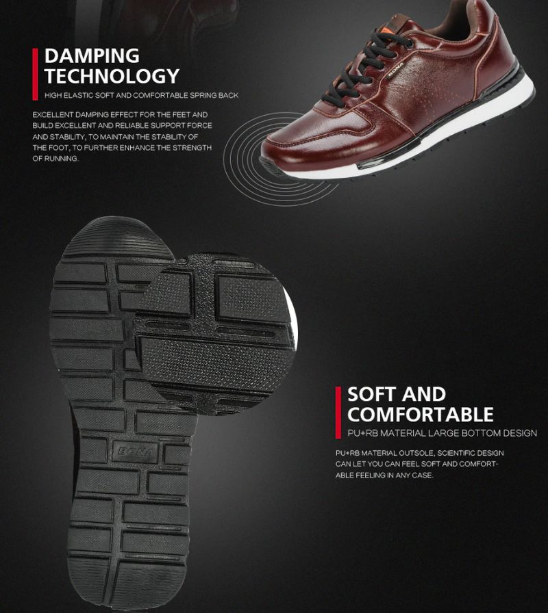 Grayson Herenmode Sneakers - Bordeauxrood