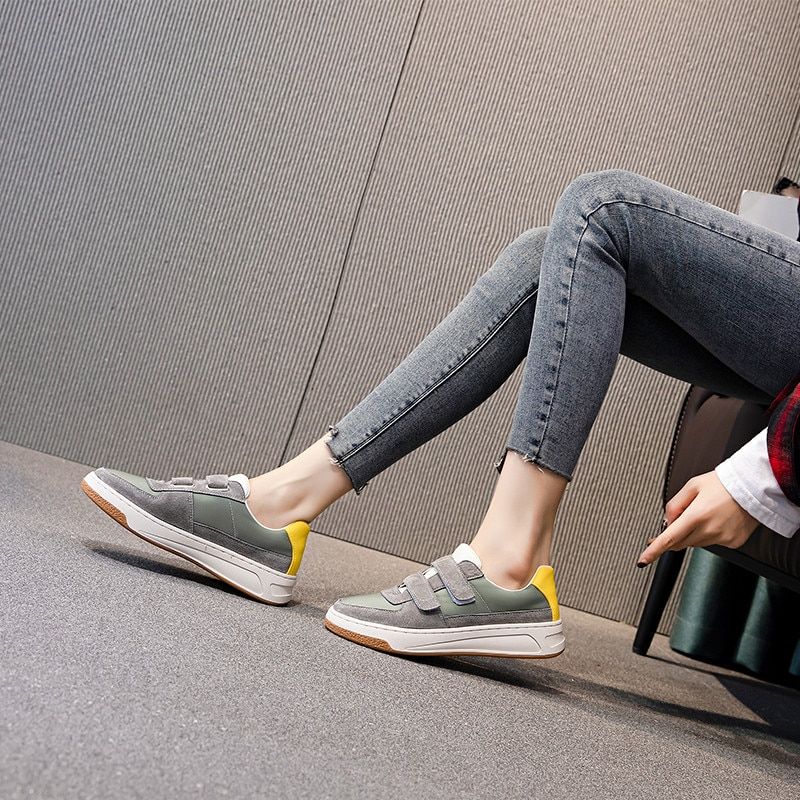 Greco Dames Leren Sneaker - Beige