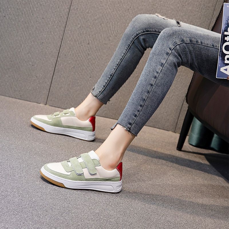 Greco Dames Leren Sneaker - Beige