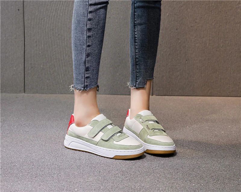 Greco Dames Leren Sneaker - Beige