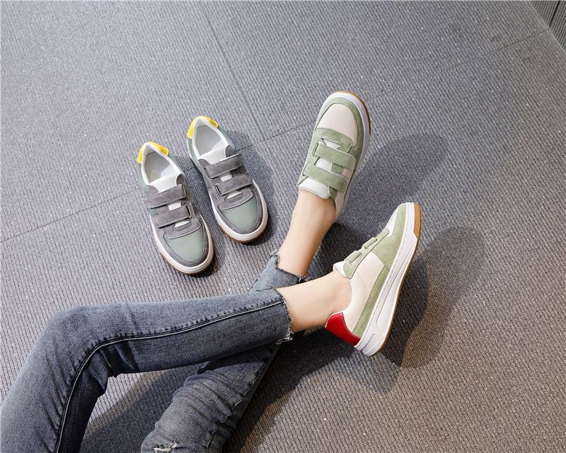 Greco Dames Leren Sneaker - Beige