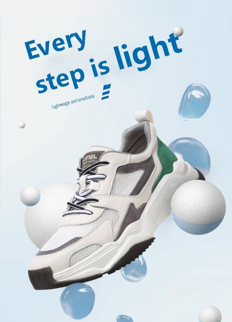 Greyber Heren Casual Sneakers - Wit