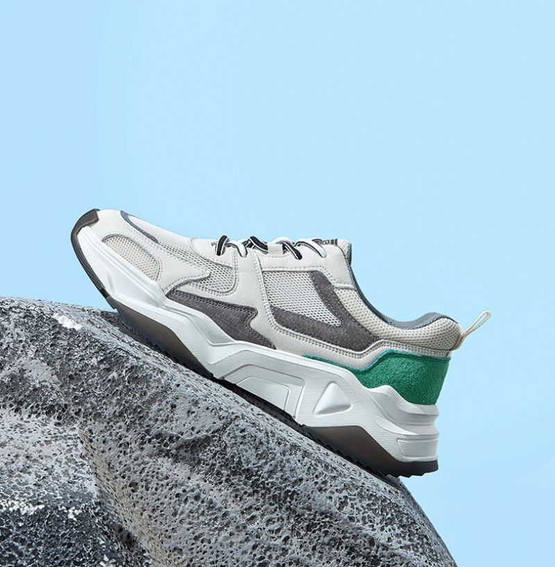 Greyber Heren Casual Sneakers - Wit