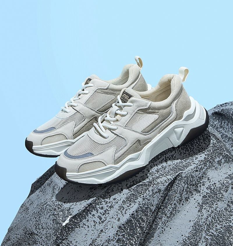Greyber Heren Casual Sneakers - Wit