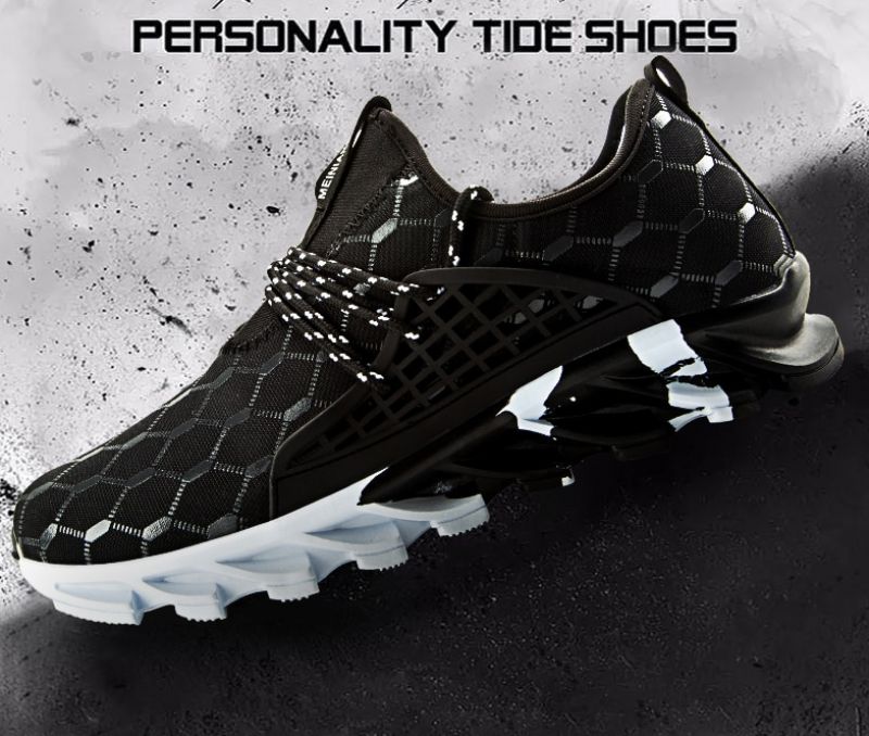 Grijze Heren Sneakers - Wit