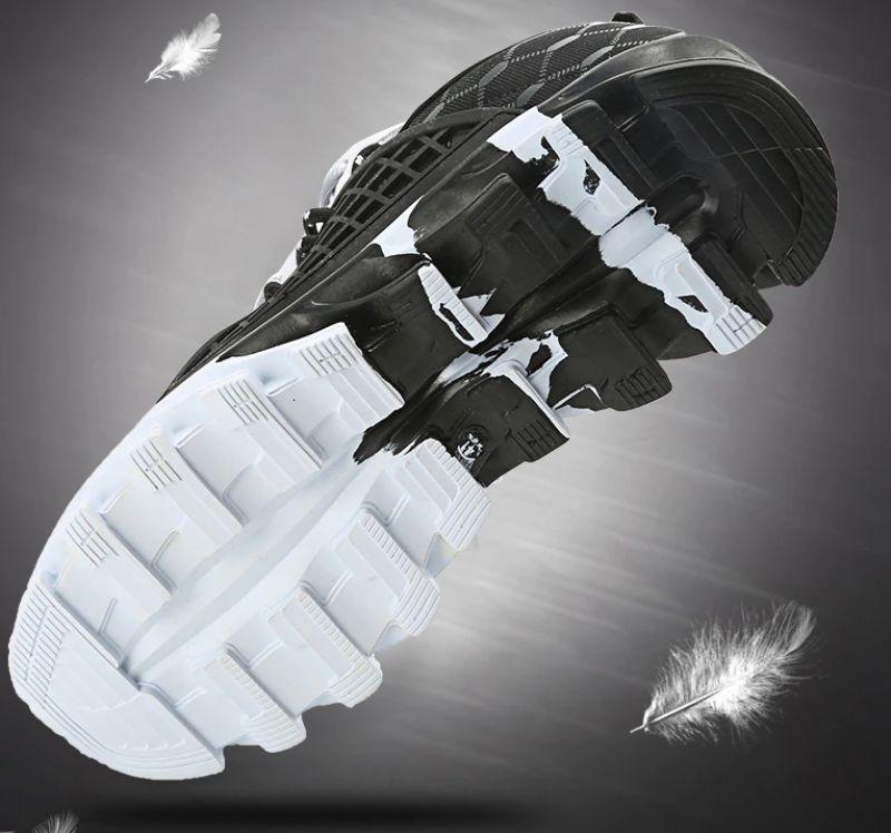 Grijze Heren Sneakers - Wit
