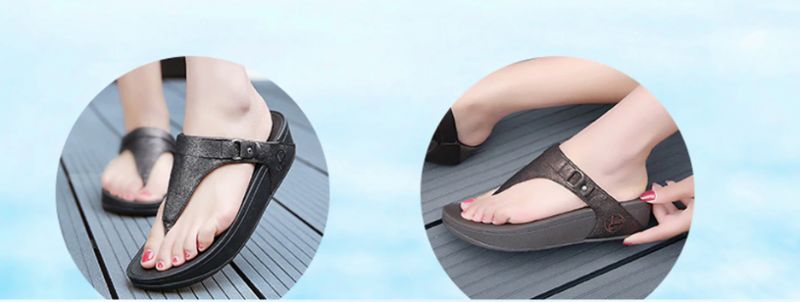 Guam Dames Slipper Sandalen - Grijs