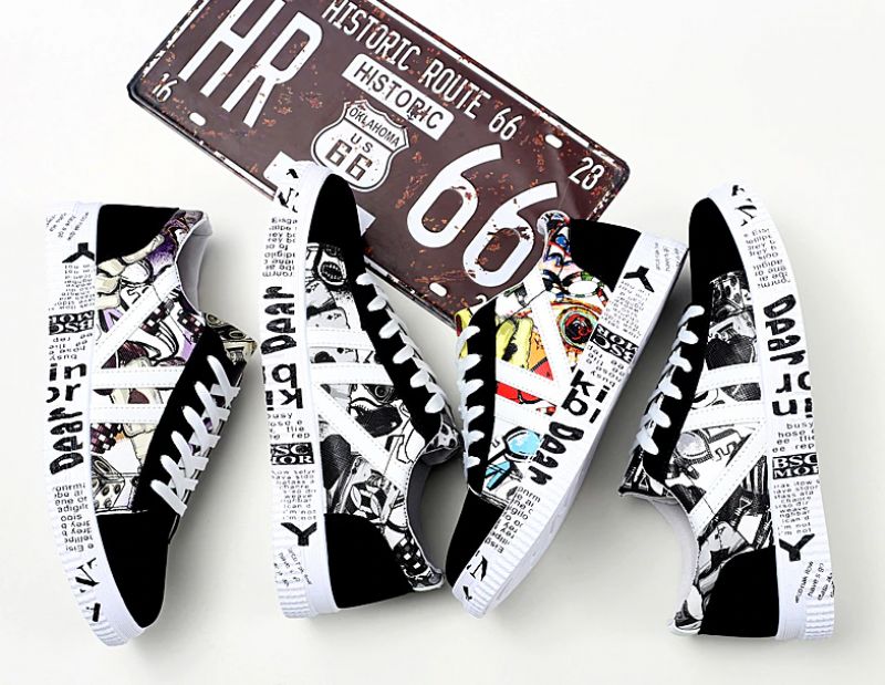 Guillen Heren Casual Sneakers - Zwart