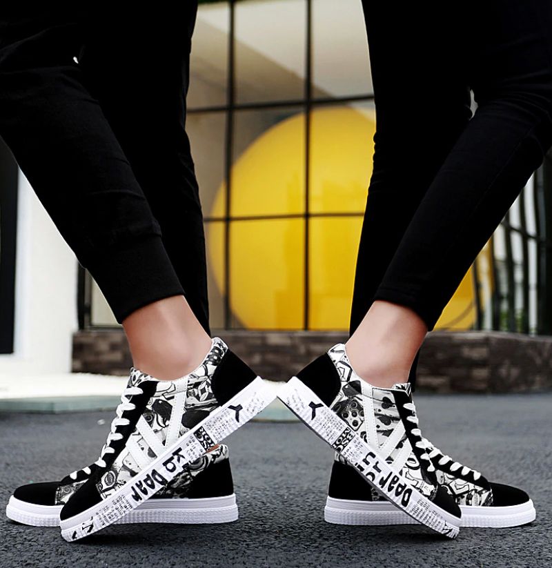 Guillen Heren Casual Sneakers - Zwart
