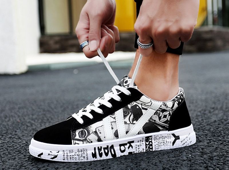 Guillen Heren Casual Sneakers - Zwart