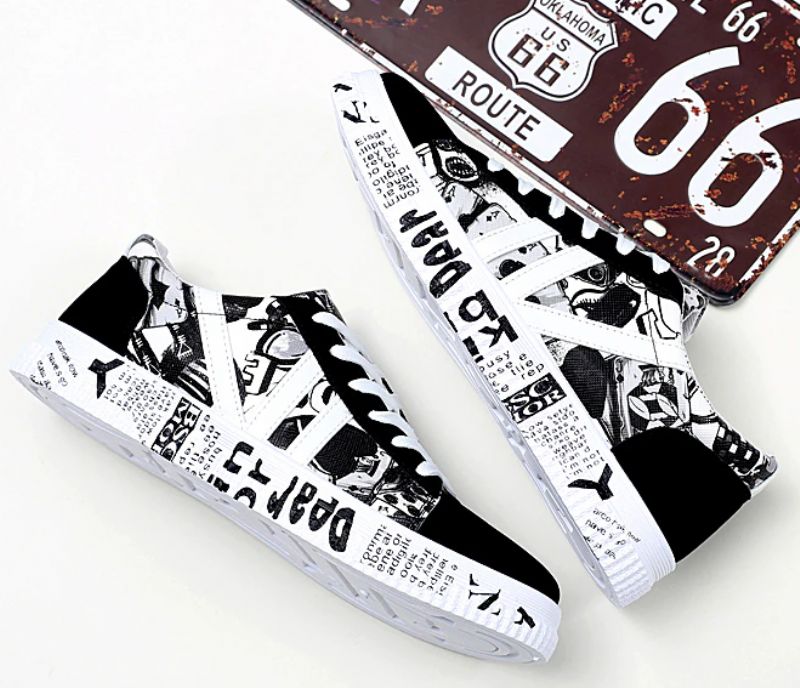 Guillen Heren Casual Sneakers - Zwart