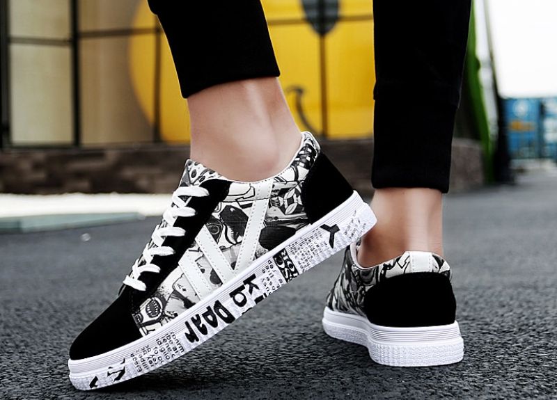 Guillen Heren Casual Sneakers - Zwart