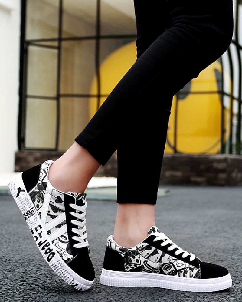 Guillen Heren Casual Sneakers - Zwart