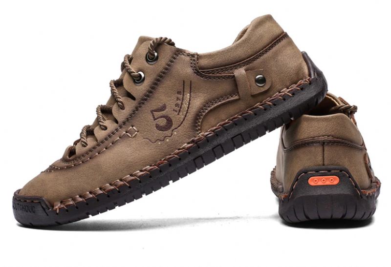 Guillen Heren Loafers Casual Schoenen - Kaki