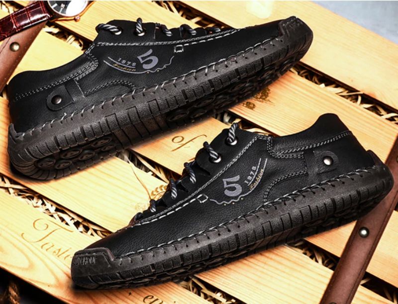 Guillen Heren Loafers Casual Schoenen - Kaki