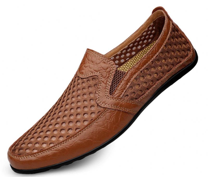 Gulu Heren Loafer Casual Schoenen - Bruin