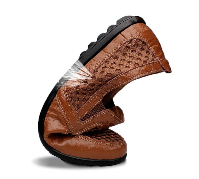 Gulu Heren Loafer Casual Schoenen - Bruin