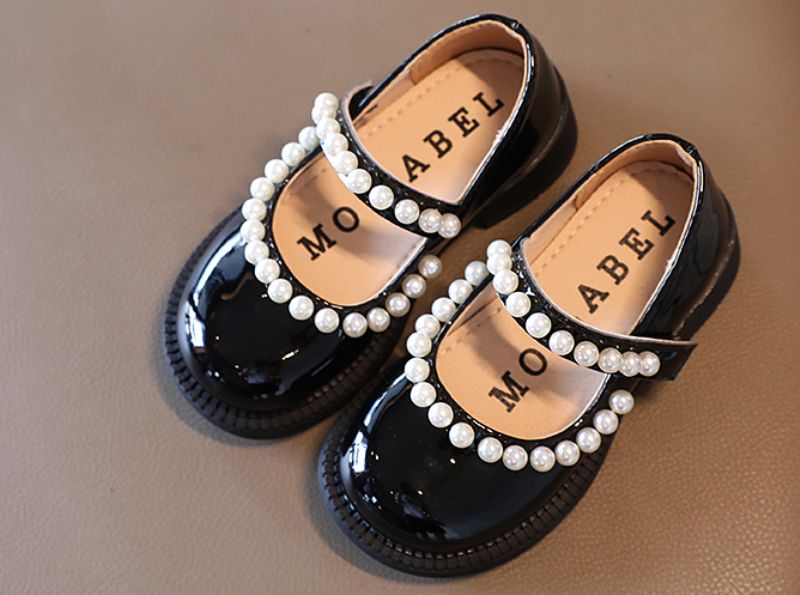 Gwen Meisjes Platte Schoenen - Zwart