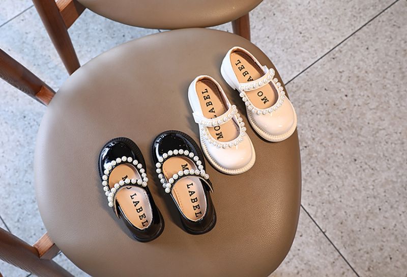 Gwen Meisjes Platte Schoenen - Zwart