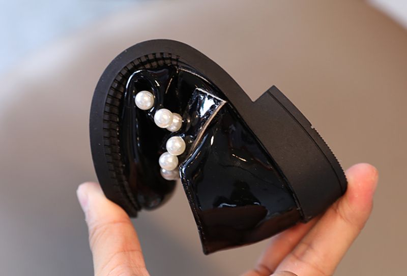 Gwen Meisjes Platte Schoenen - Zwart