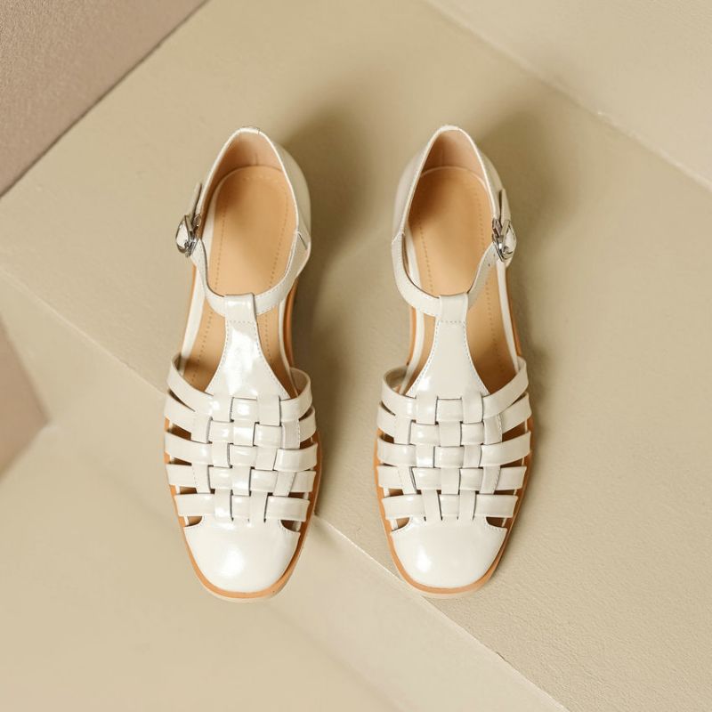Gygy Dames Zomer Gladiator Sandalen - Beige