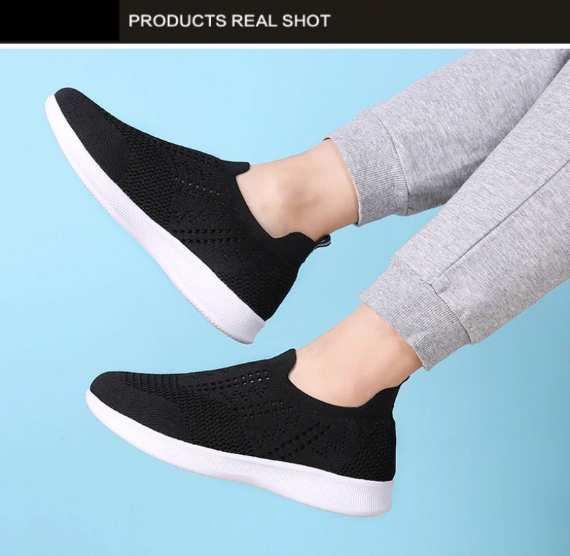 Haji Dames Slip-on Schoenen - Grijs