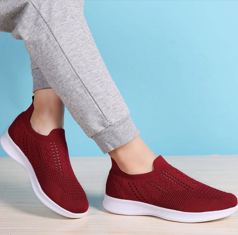 Haji Dames Slip-on Schoenen - Grijs