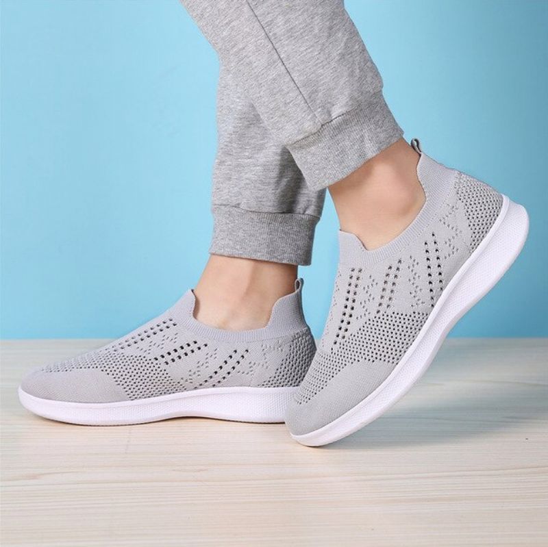 Haji Dames Slip-on Schoenen - Grijs