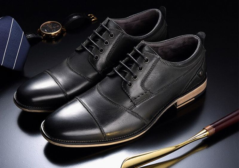 Hakimi Heren Loafers Dress Schoenen - Bruin