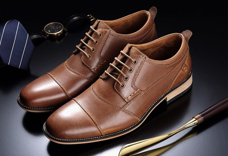 Hakimi Heren Loafers Dress Schoenen - Bruin