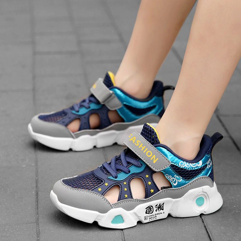 Hamza Jongens Casual Sneaker - Marineblauw