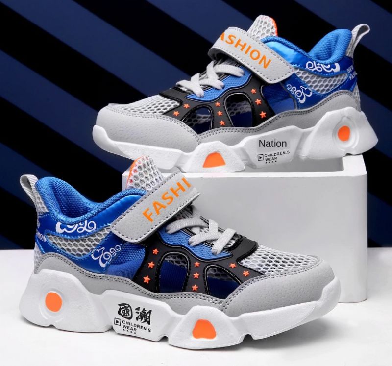 Hamza Jongens Casual Sneaker - Marineblauw